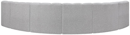Arc - Boucle Fabric 6 Piece U-Shaped Modular Sofa