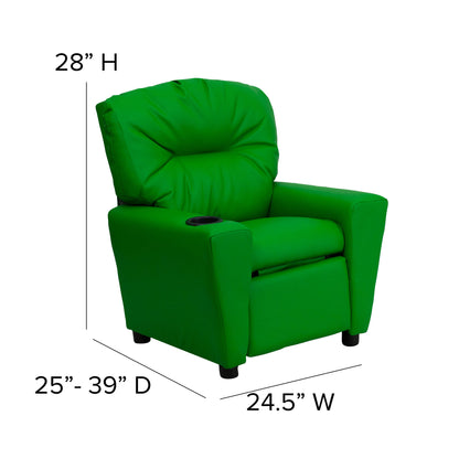 Flash Furniture - Kid's Recliner - Green