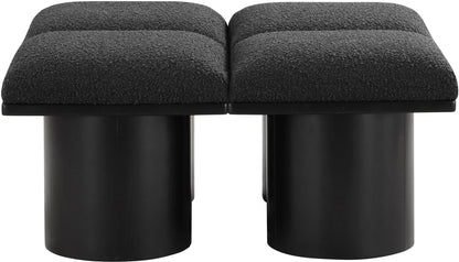 Pavilion - 4 Piece Modular Bench With Black Base