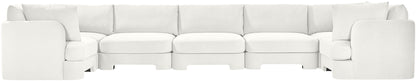 Hammond - Velvet Performance Fabric Upholstered 7 Piece U-Shaped Sectional