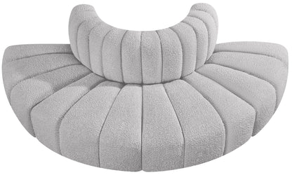 Arc - Boucle Fabric 4 Piece Modular Sofa