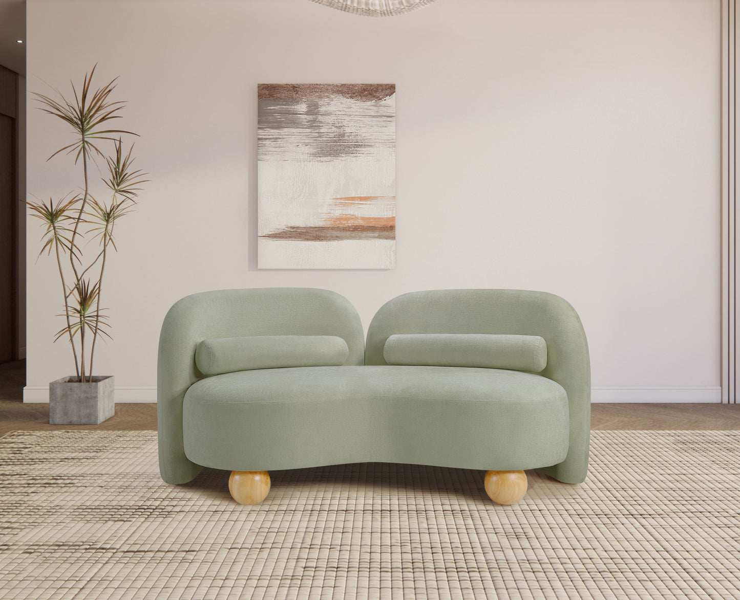Daphne - Chenille Loveseat