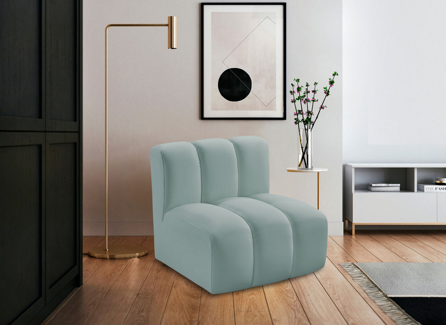 Arc - Faux Leather Straight Chair