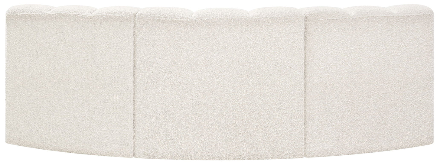 Arc - Boucle Fabric 3 Piece Modular Corner Sofa