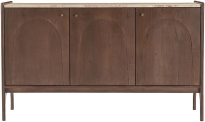 Veya - 57" Genuine Marble And Mango Wood Sideboard / Buffet