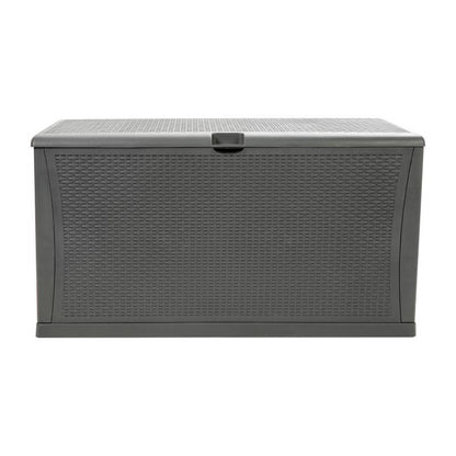Flash Furniture - 120 Gal Plastic Deck Box - Gray