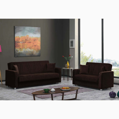 Ottomanson Elegance - Upholstered Convertible Loveseat With Storage