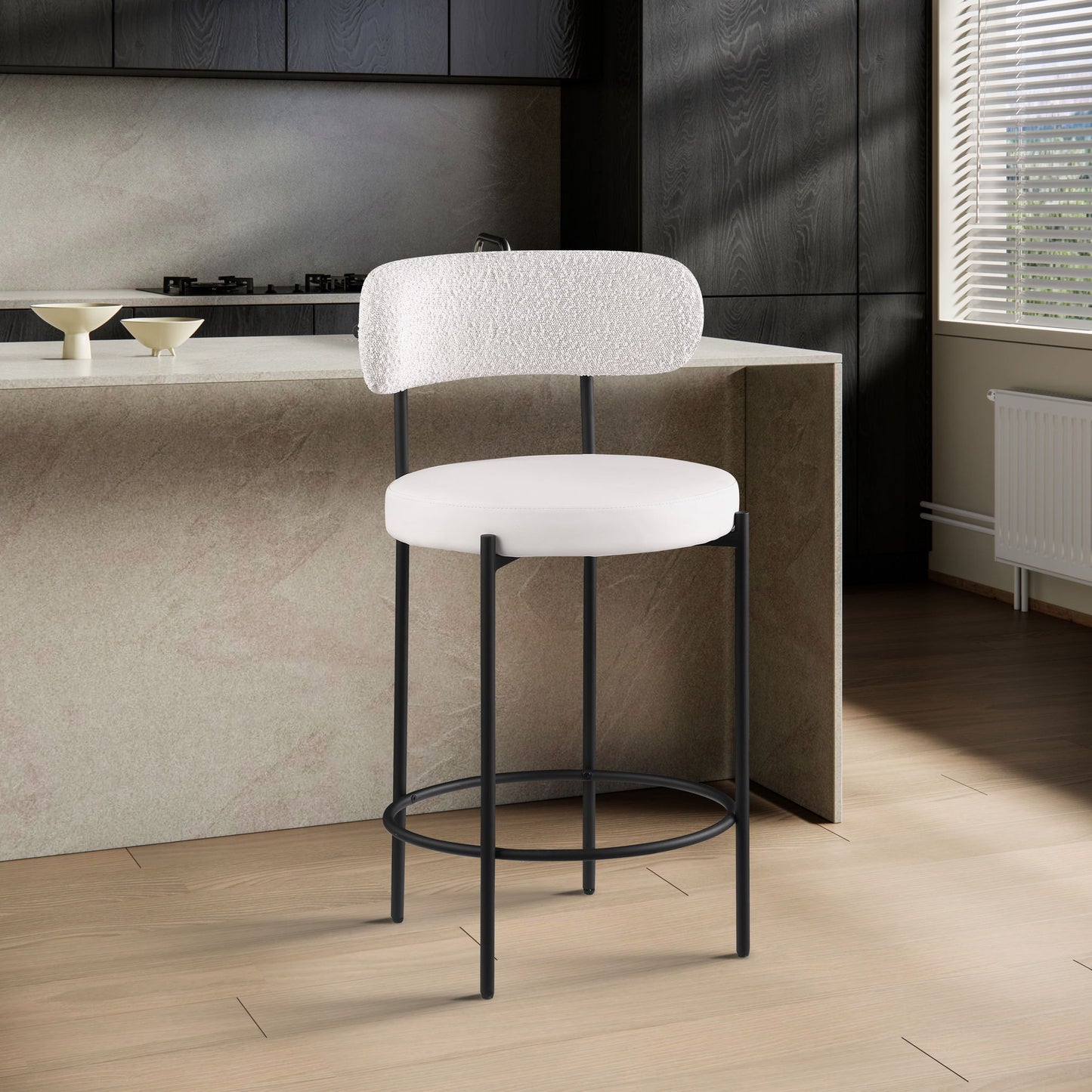 Beacon - Faux Leather Stool (Set of 2)
