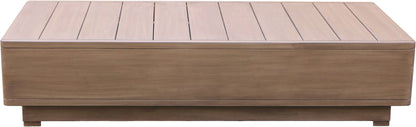 Solace - Acacia Wood Outdoor Patio Coffee Table - Natural