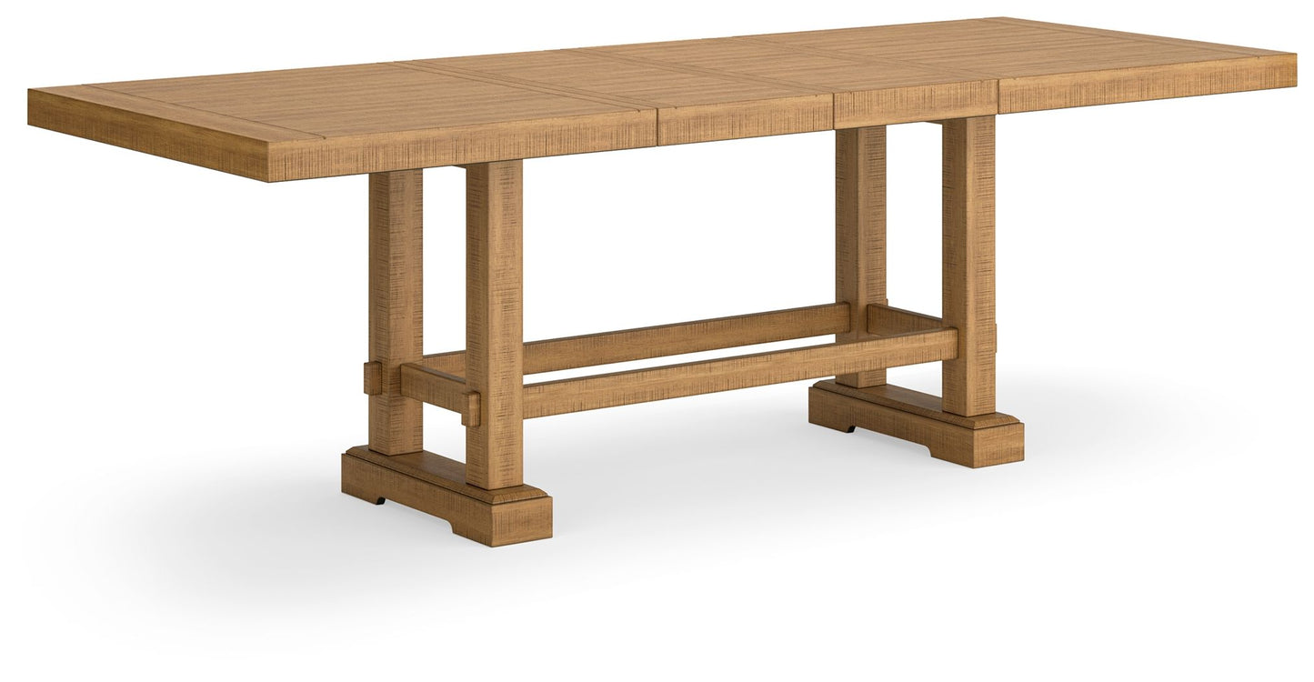 Havonplane - Rectangular Dining Room Counter Extension Table - Brown