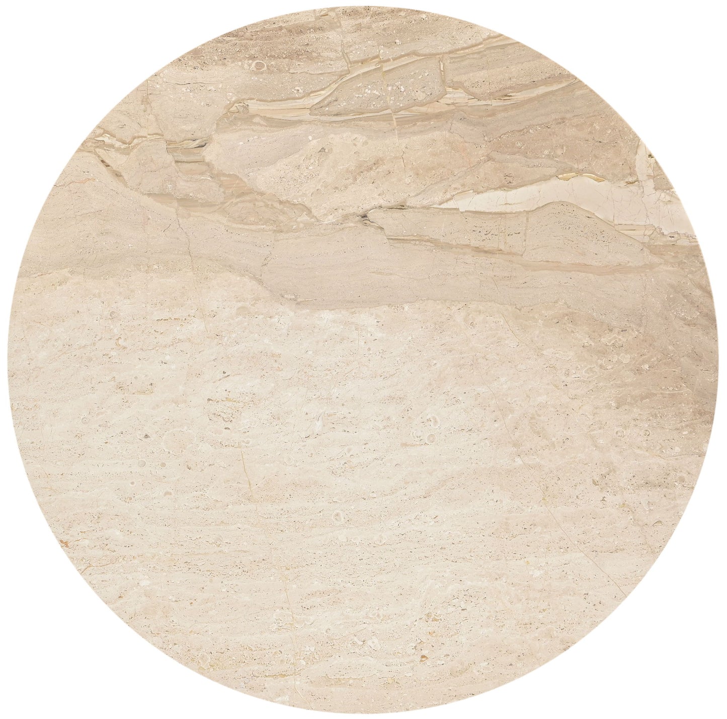 Liona - 42" Marble And Mango Wood Dining Table