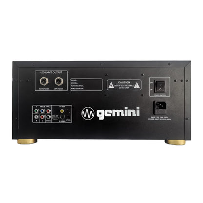 Gemini - Home Audio/Karaoke System, With Light Effects, 6000W IPP - Black