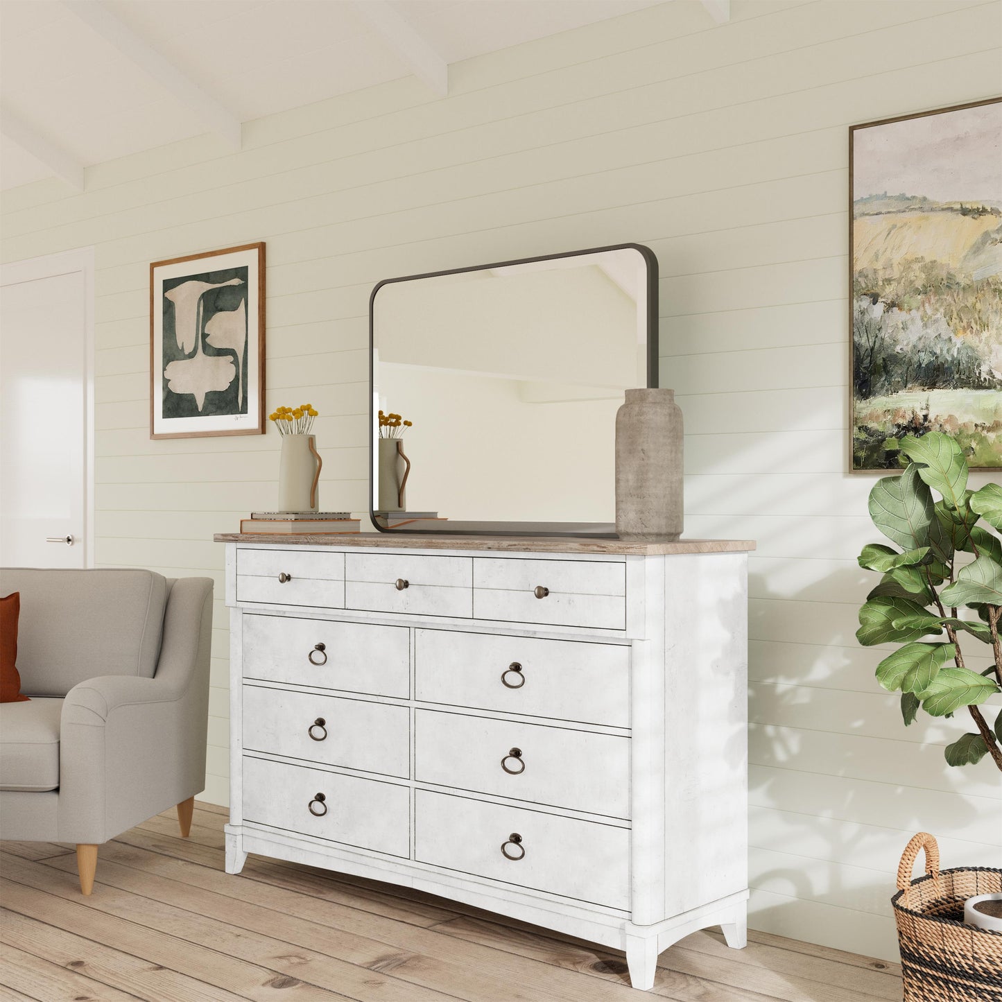 Maddox - Nine Drawer Dresser - White