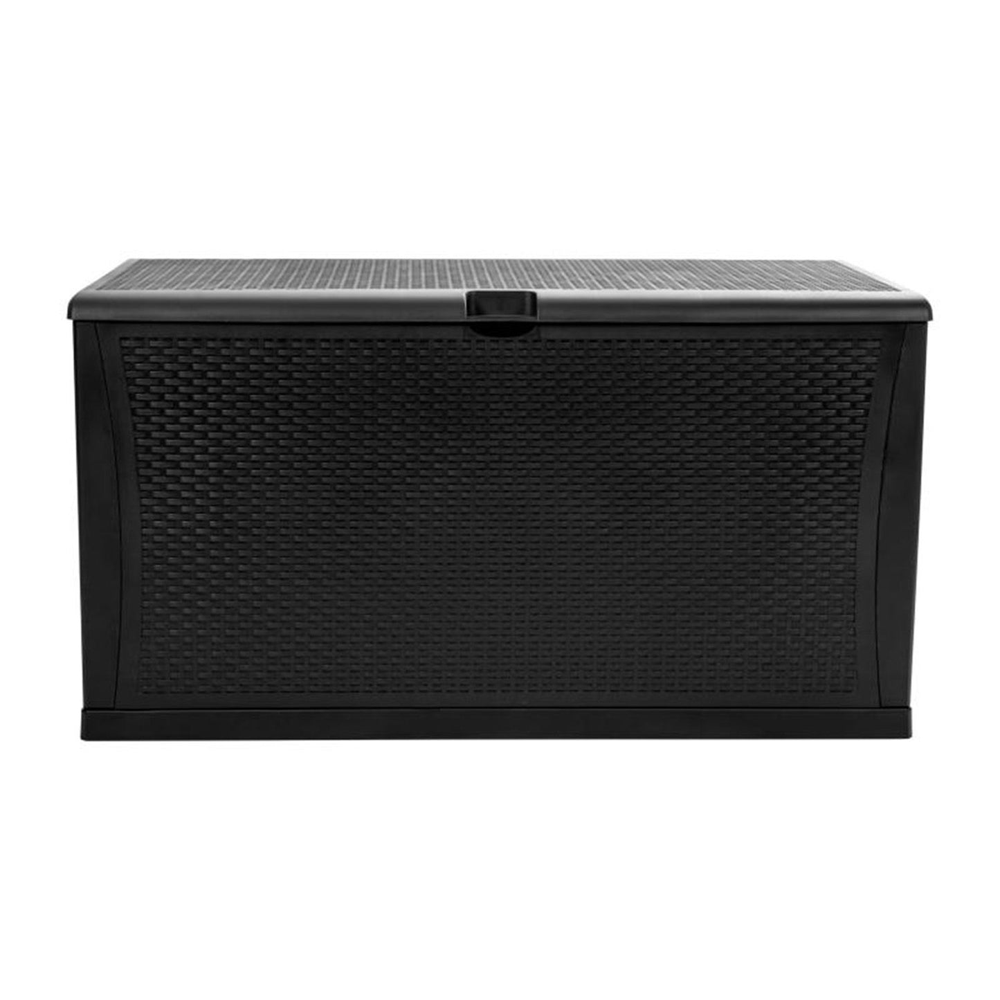 Flash Furniture - 120 Gal Plastic Deck Box - Black