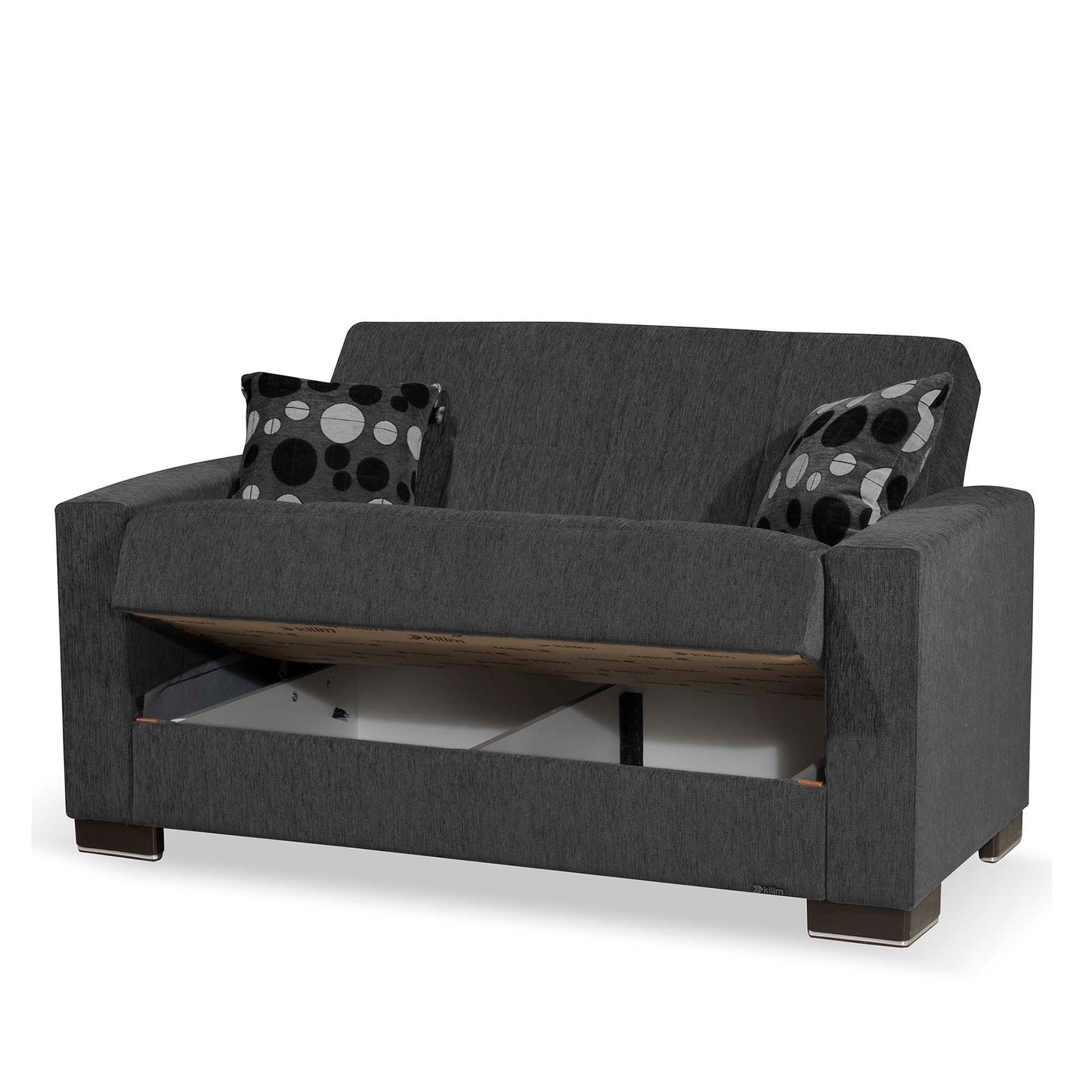 Ottomanson Armada - Upholstered Convertible Loveseat With Storage - Chenille