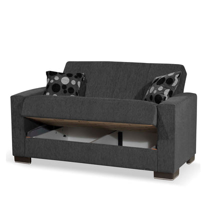 Ottomanson Armada - Upholstered Convertible Loveseat With Storage - Chenille