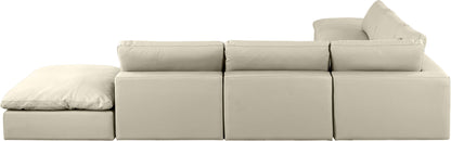Comfy - 7 Piece Faux Leather Modular Corner Sectional