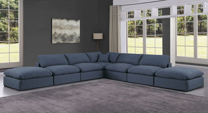 Comfy - 7 Piece Linen Modular Corner Sectional