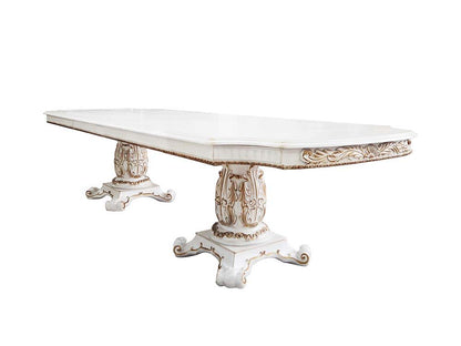 Vendome - 30" Dining Table With Pedestal Base - Antique Pearl