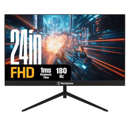 Westinghouse - 24" 1080P Flat Gaming Monitor, 180Hz - Black