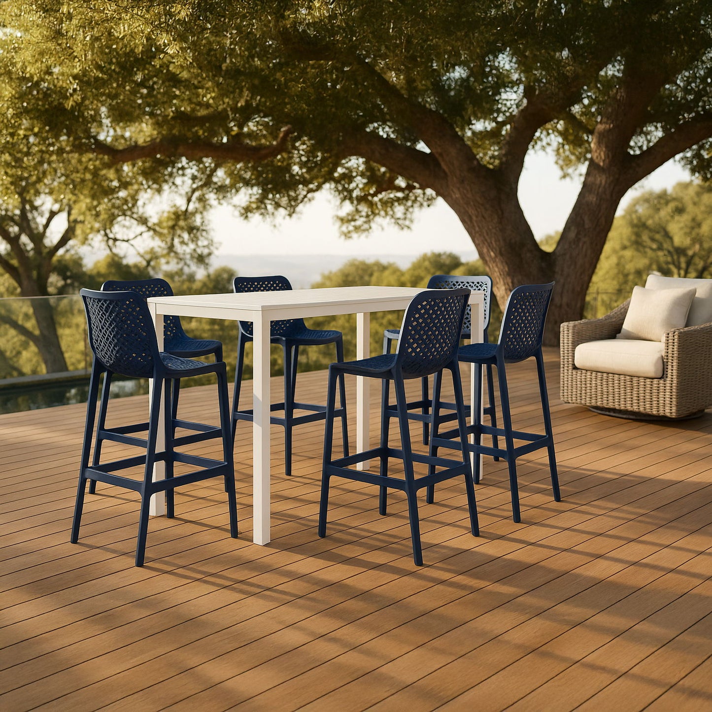 Mykonos - Outdoor Patio Stool (Set of 2)