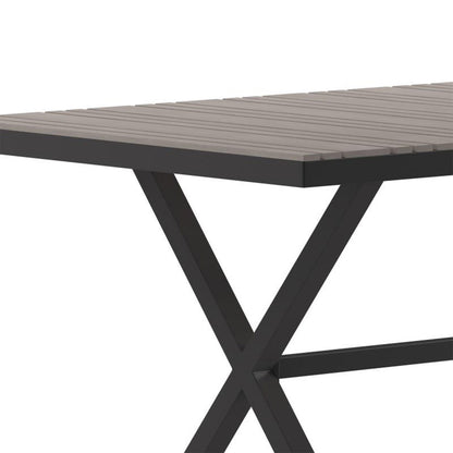 Flash Furniture - X Frame Patio Table - Gray