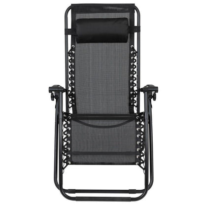 Flash Furniture - Zero Gravity Chair (Set of 2) - Black