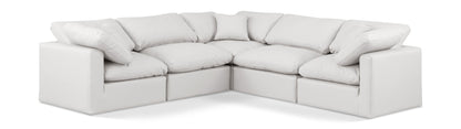 Indulge - Faux Leather 5 Piece Modular Corner Sectional