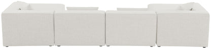 Cube - Linen 6 Piece Modular Double Chaise Sectional