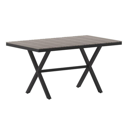 Flash Furniture - X Frame Patio Table - Gray