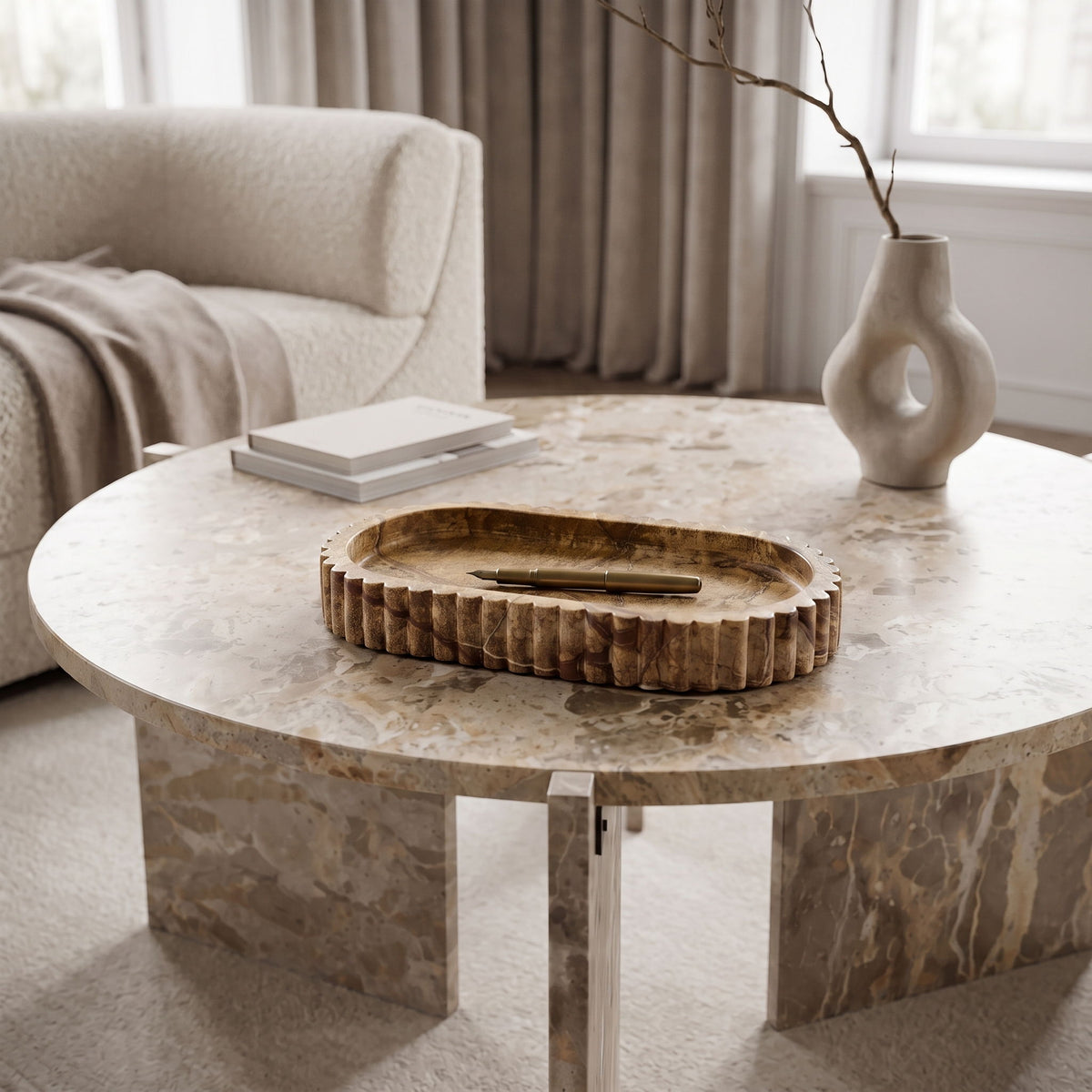 Khloe - Genuine Marble Tray