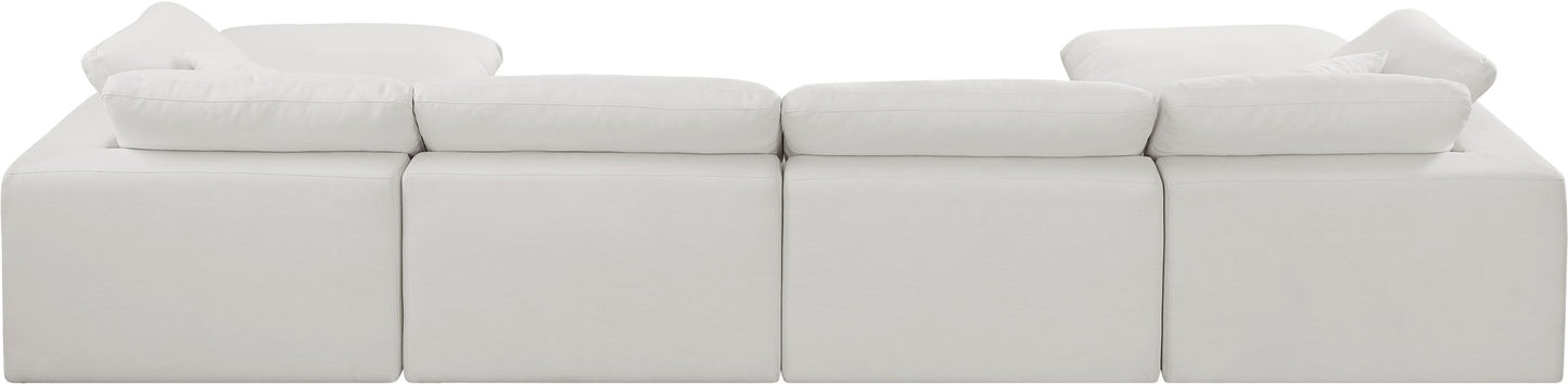 Comfy - 6 Piece Linen Modular Double Chaise Sectional