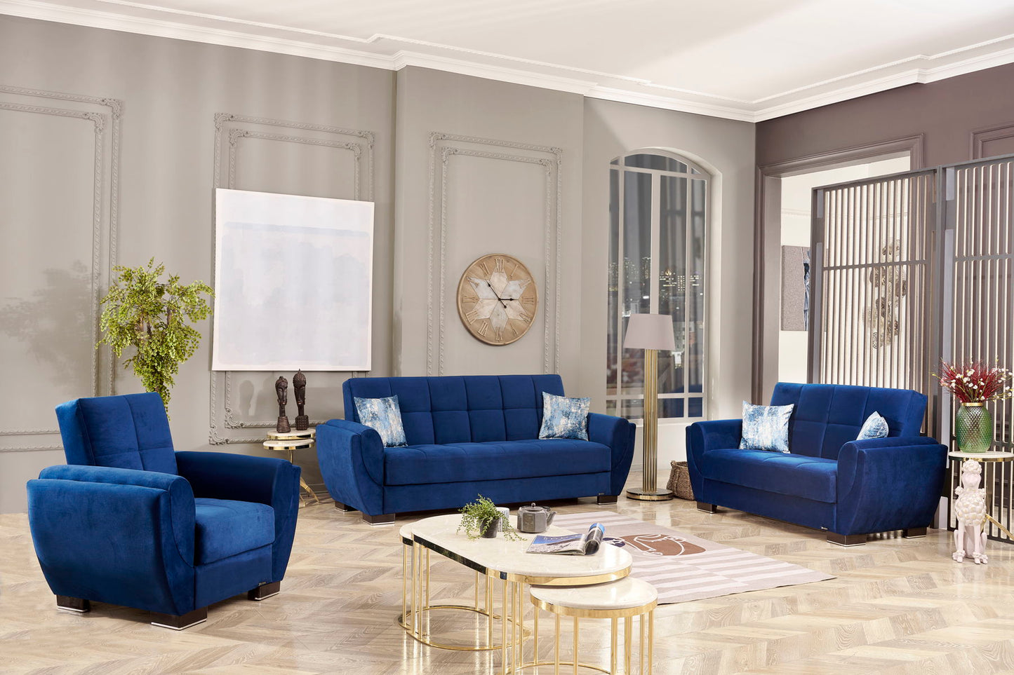 Ottomanson Armada Air - Upholstered Convertible Sofabed With Storage - Microfiber
