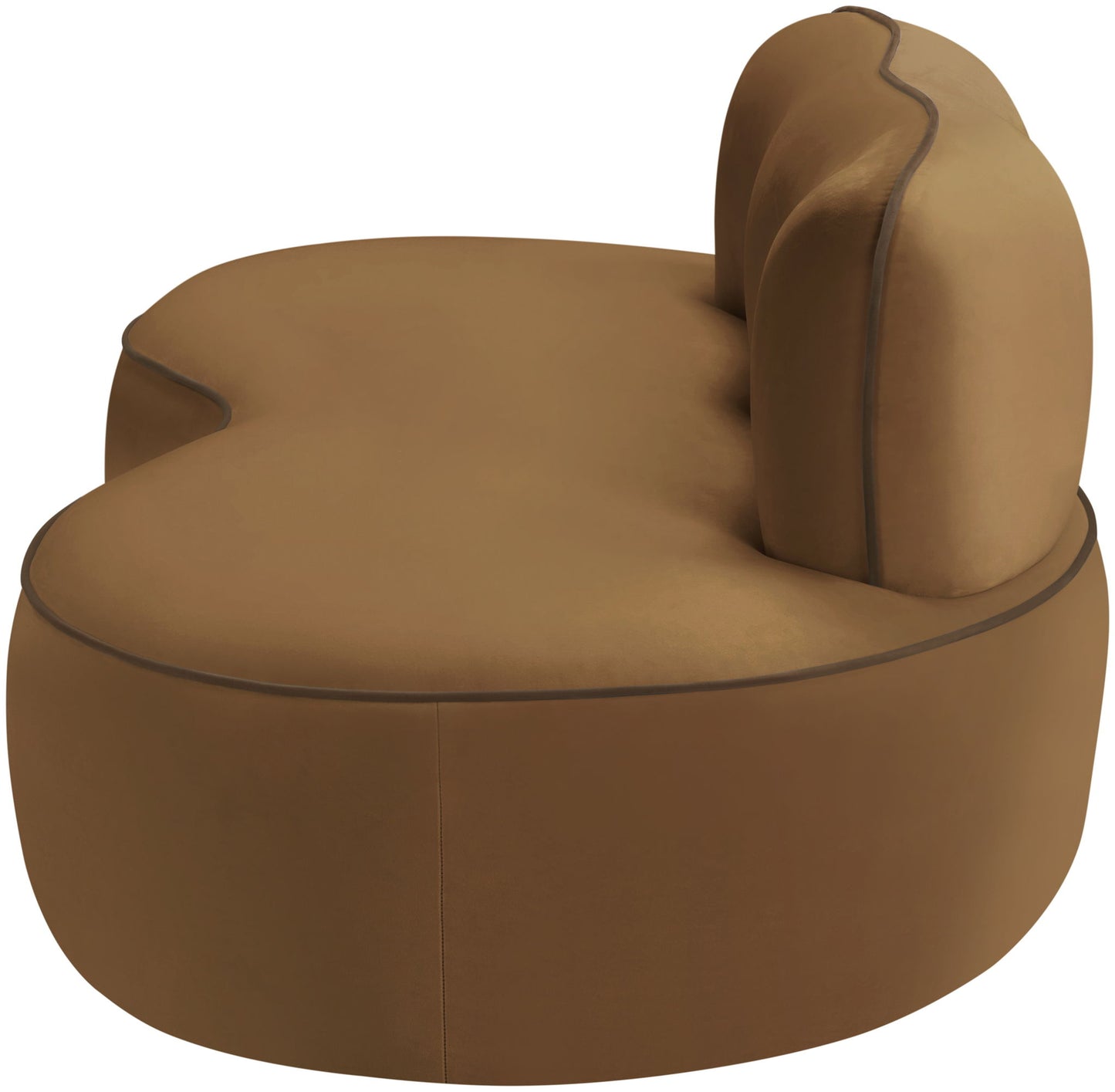 Swerve - Velvet 77" Upholstered Loveseat