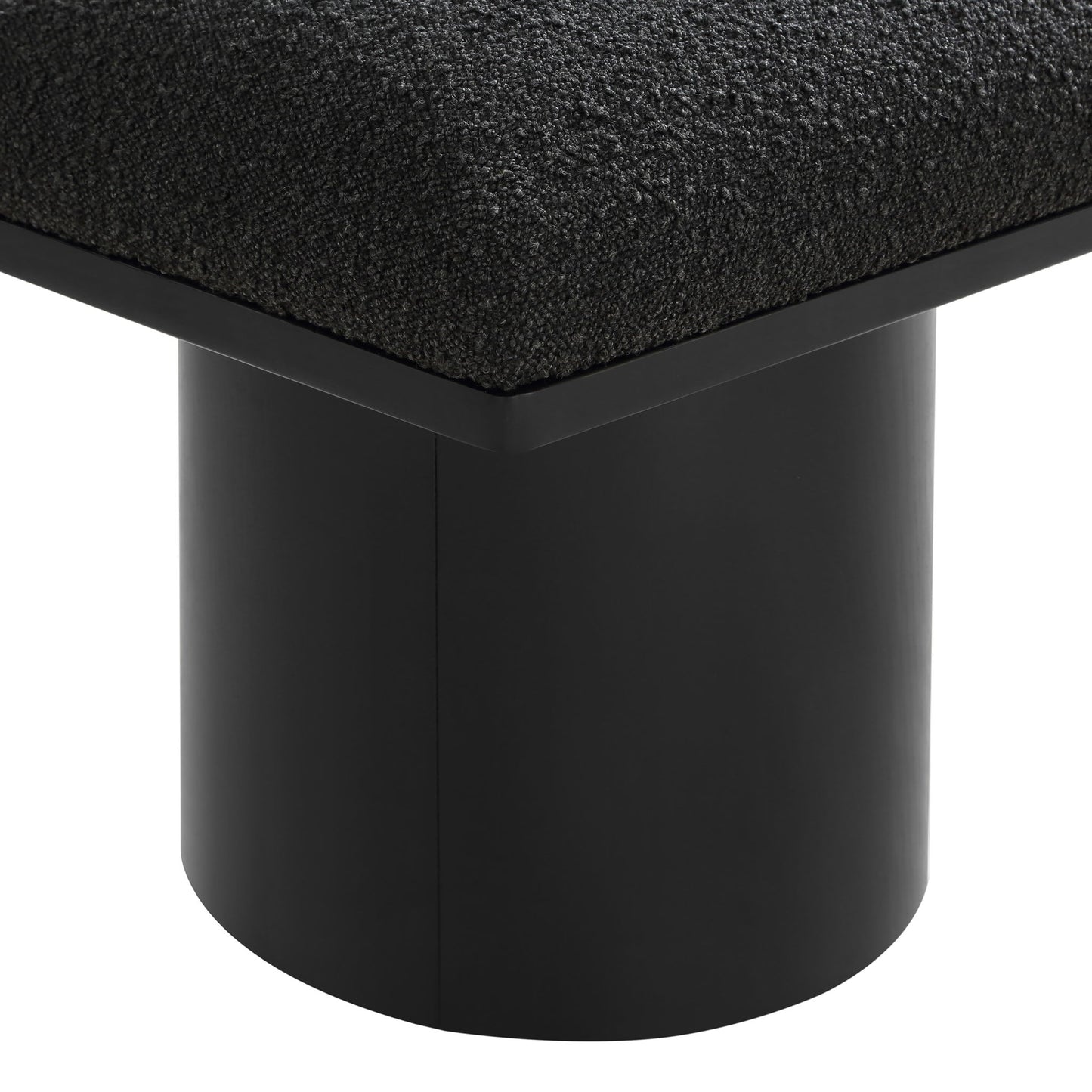 Pavilion - 2 Piece Modular Bench With Black Base