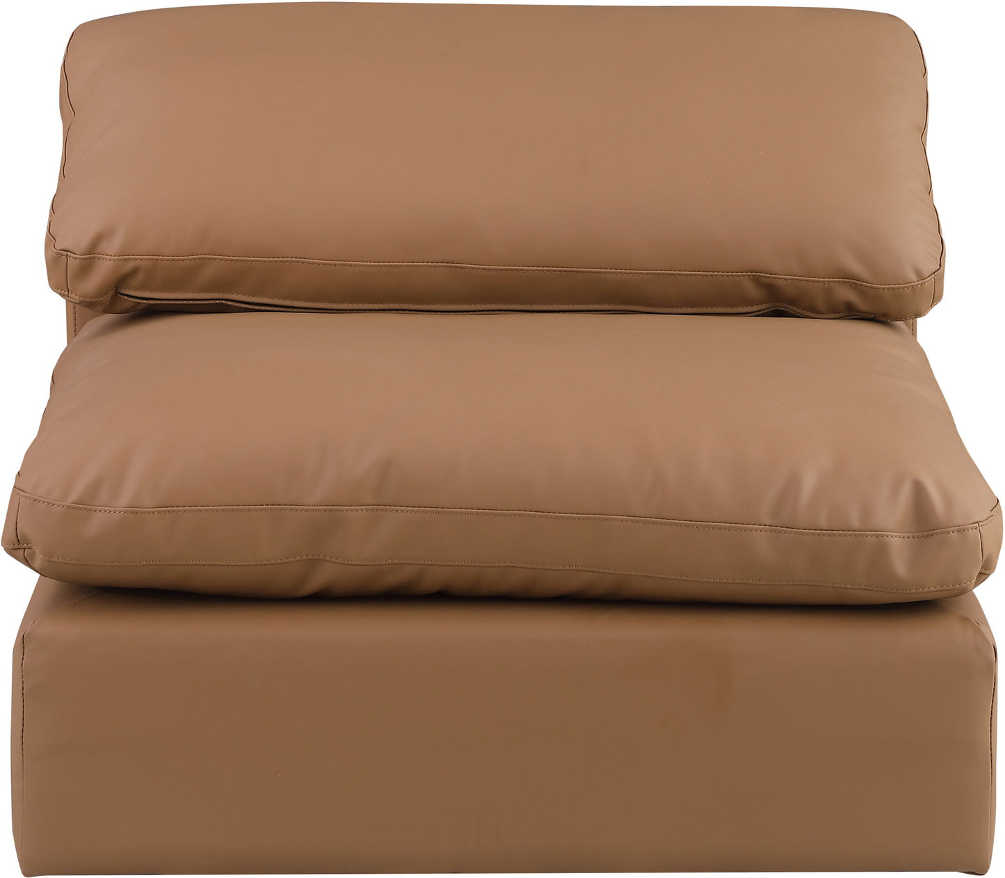 Comfy - Faux Leather Armless Chair