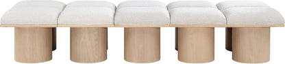 Pavilion - 10 Piece Modular Bench With Natural Base