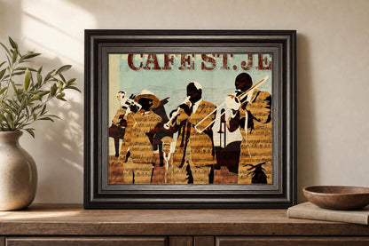 22x26 Cafe St. Jean By Kyle Mosher - Light Brown