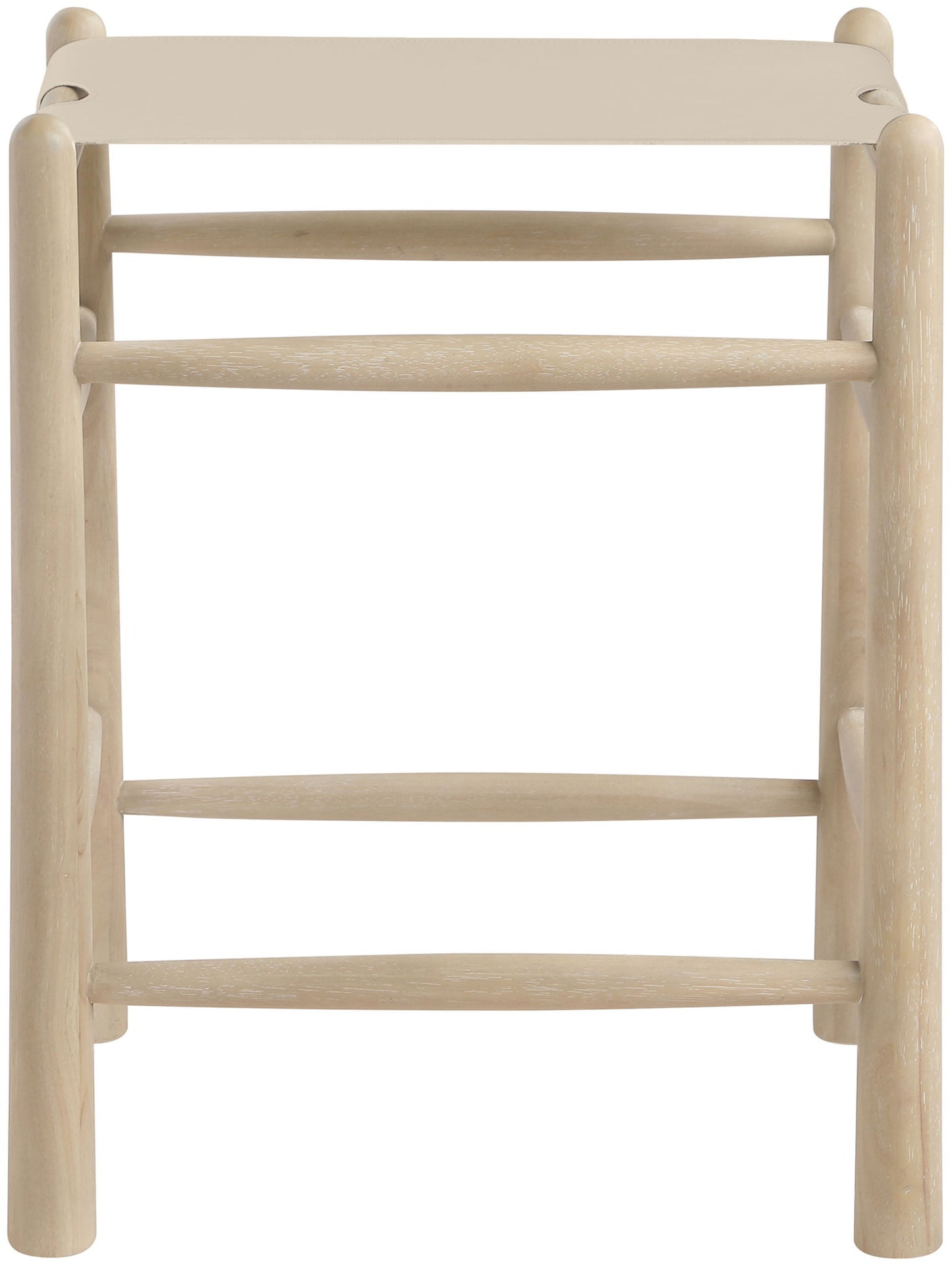 Santos - Backless Counter Stool With Stained Natural Base