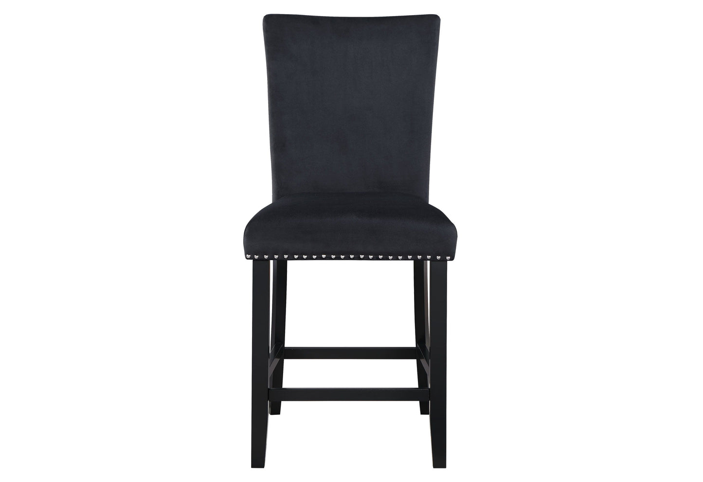 D04 - 5 Piece Dining Room Set (Bar Table And Four Bar Stools) - Black / White