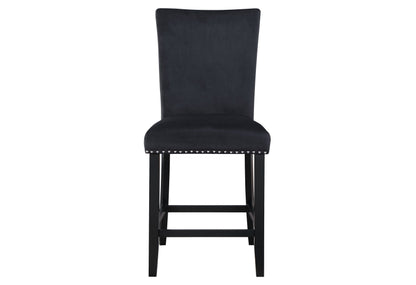 D04 - 5 Piece Dining Room Set (Bar Table And Four Bar Stools) - Black / White