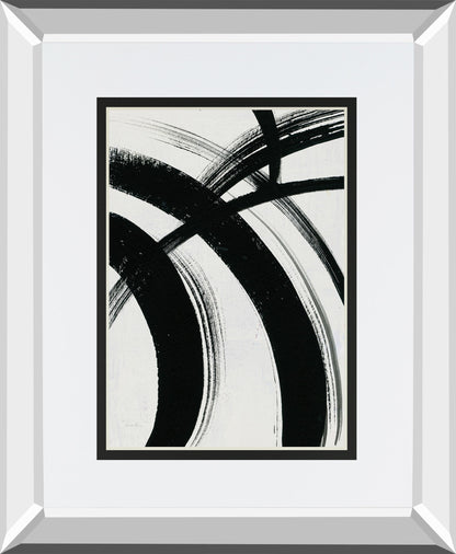 Spontaneous I By Farida Zaman Mirrored Frame - Gray