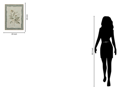 Muted Herb Study - 20" x 28" Framed Wall Art