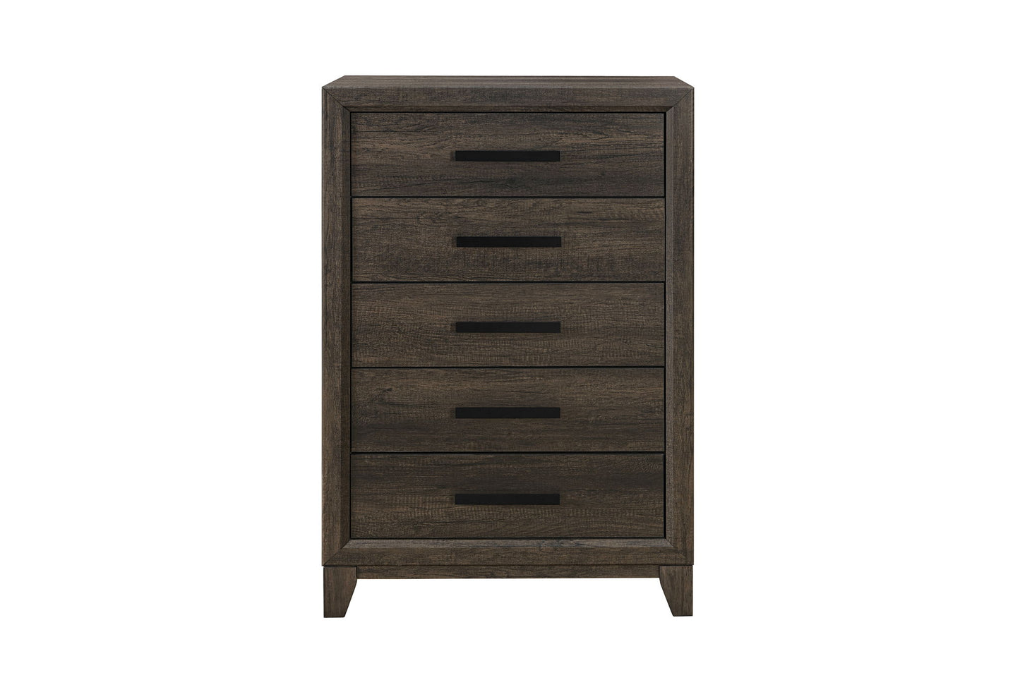 Harmony - 5 Piece King Bedroom Set (Bed, Dresser & Mirror, Nightstand, Chest) - Dark Brown