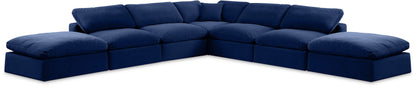 Comfy - 7 Piece Velvet Modular Corner Sectional