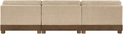 Turin - Chenille Fabric Upholstered Modular Sectional - Beige