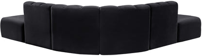 Arc - Velvet 6 Piece Corner Modular Sofa