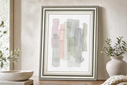 22x26 Sorbet Falls II By Grace Popp - Silver