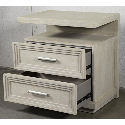 Cascade - 2 Drawer Nightstand - Gray
