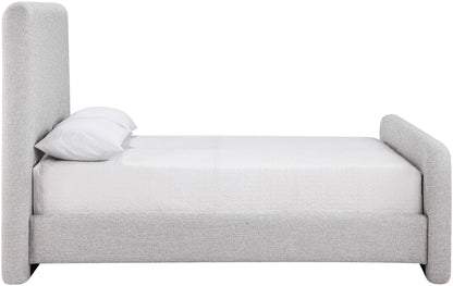 Fira - Linen Textured Fabric Upholstered Bed